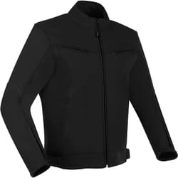 Bering Derby Blouson en cuir de moto, noir, taille L pour Hommes