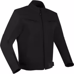Bering Derby Blouson en cuir de moto, noir, taille L pour Hommes