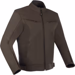 Bering Derby Blouson en cuir de moto, brun, taille XL pour Hommes