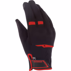Bering Borneo Evo gants de moto imperméables, noir-rouge, taille S pour Hommes