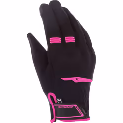 Bering Borneo Evo gants de moto imperméables pour femmes, noir-rose, taille L