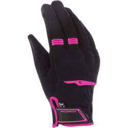 Bering Borneo Evo gants de moto imperméables pour femmes, noir-rose, taille 2XL