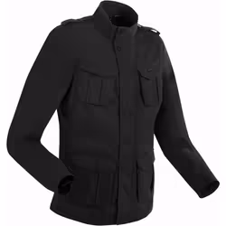 Bering Norris Evo veste textile de moto imperméable, noir, taille L pour Hommes