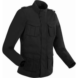 Bering Norris Evo veste textile de moto imperméable, noir, taille M pour Hommes