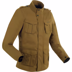 Bering Norris Evo veste textile de moto imperméable, brun, taille L pour Hommes