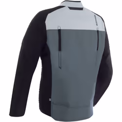 Bering Crosser veste textile de moto imperméable, noir-gris, taille M pour Hommes