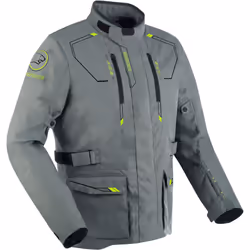 Bering Voyager veste textile de moto imperméable, gris, taille L pour Hommes