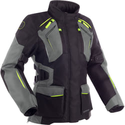 Bering Vision veste textile de moto pour dames imperméable à l’eau, noir-gris, taille 42 pour Femmes