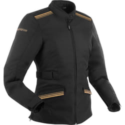 Bering Shine veste textile de moto pour dames imperméable à l’eau, noir-or, taille 40 pour Femmes