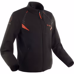 Bering Warmor Veste textile chauffante, noir-rouge, taille XL pour Hommes