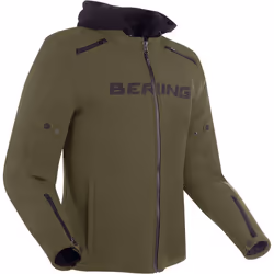 Bering Elite veste textile de moto imperméable, vert-brun, taille S pour Hommes
