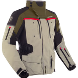 Bering Freeway veste textile de moto imperméable, beige, taille 4XL pour Hommes