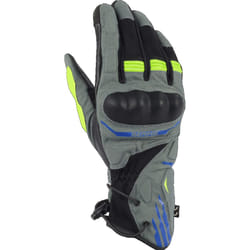 Bering Bakundu Gants de moto, noir-gris-bleu, taille L pour Hommes