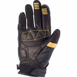 Bering Axel Gants de moto perforés pour femmes, noir-or, taille 2XL