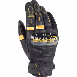 Bering Axel Gants de moto perforés, noir-or, taille 2XL pour Hommes