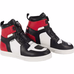 Bering Reflex A-Top Chaussures de moto imperméables, noir-blanc-rouge, taille 43 pour Hommes