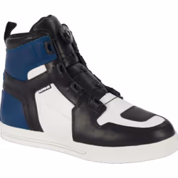 Bering Reflex A-Top Chaussures de moto imperméables, noir-blanc-bleu, taille 41 pour Hommes