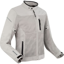 Bering Ozone Veste textile de moto, argent, taille L pour Hommes