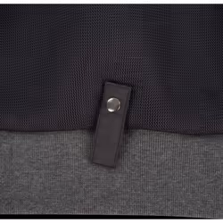 Bering Hoodiz Vented Sweat à capuche zippé moto, noir-gris-rouge, taille M pour Hommes