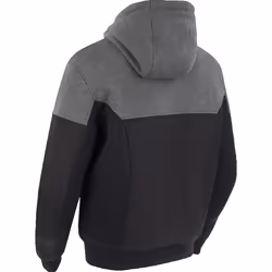 Bering Hoodiz Vented Sweat à capuche zippé moto, noir-gris, taille 2XL pour Hommes