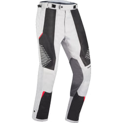 Bering Bakundu Pantalon textile moto, noir-gris-rouge, taille XL pour Hommes
