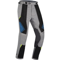 Bering Bakundu Pantalon textile moto, noir-gris-bleu, taille XL pour Hommes