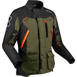 Bering Zephyr veste textile de moto imperméable, noir-brun, taille 2XL pour Hommes