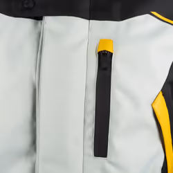 Bering Zephyr veste textile de moto imperméable, noir-gris, taille M pour Hommes