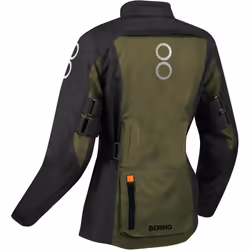 Bering Zephyr veste textile de moto pour dames imperméable à l’eau, noir-brun, taille 44 pour Femmes