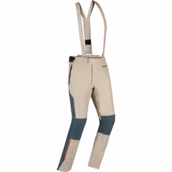 Bering Siberia Pantalon textile de moto imperméable, beige, taille 4XL pour Hommes