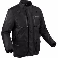 Bering Calgary veste textile de moto imperméable, noir, taille M pour Hommes