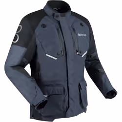 Bering Calgary veste textile de moto imperméable, noir-gris, taille M pour Hommes