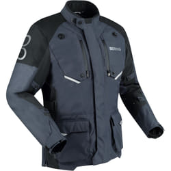 Bering Calgary veste textile de moto imperméable, noir-gris, taille M pour Hommes