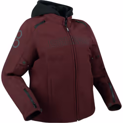 Bering Davis Queen Size veste textile de moto pour dames imperméable à l’eau, rouge, taille 48 pour Femmes