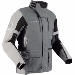 Bering Antartica GTX veste textile de moto imperméable, noir-gris, taille L pour Hommes