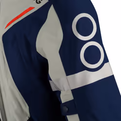 Bering Austral GTX veste textile de moto imperméable, gris-rouge-bleu, taille S pour Hommes - Vue supplémentaire 6
