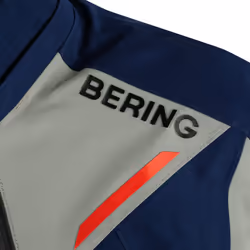 Bering Austral GTX veste textile de moto imperméable, gris-rouge-bleu, taille 2XL pour Hommes