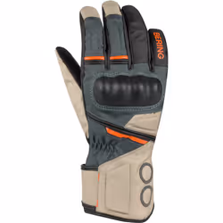 Bering Siberia gants de moto imperméables pour femmes, gris-beige, taille L