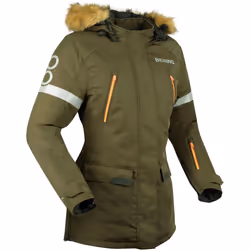 Bering Wembley veste textile de moto pour dames imperméable à l’eau, vert-brun, taille 40 pour Femmes