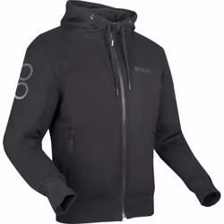 Bering Lynx Sweat à capuche zippé moto, noir, taille M pour Hommes