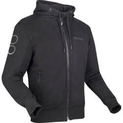 Bering Lynx Sweat à capuche zippé moto, noir, taille XL pour Hommes