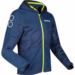 Bering Profil Veste textile de moto, bleu-jaune, taille 3XL pour Hommes