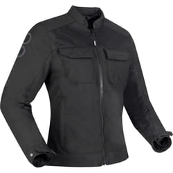 Bering Rafal Veste de moto textile pour femmes, noir, taille 48