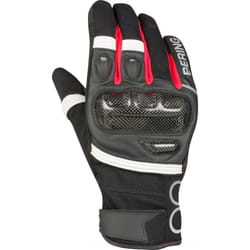 Bering Raid Gants de moto, noir-blanc-rouge, taille M pour Hommes