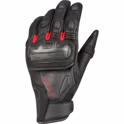 Bering Radial Gants de moto, noir-rouge, taille M pour Hommes