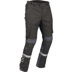 Bering Halifax 17353 Pantalon textile de moto imperméable, noir-gris, taille L pour Hommes