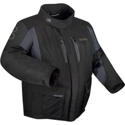 Bering Siberia King Size Veste textile de moto imperméable, noir-gris, taille 4XL pour Hommes