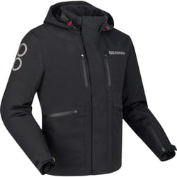 Bering Barstow Veste textile de moto imperméable, noir, taille M pour Hommes