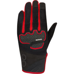 Bering Breeze Mesh Gants de moto, noir-rouge, taille L pour Hommes