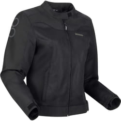 Bering Alias Mesh Veste textile de moto pour femmes, noir, taille 38